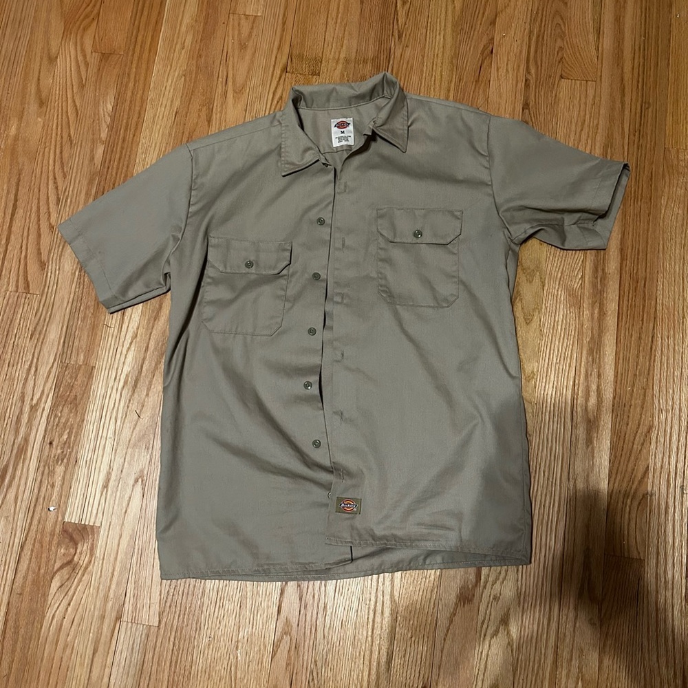 Dickies short sleeve button up (medium)